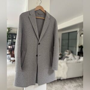 Gray Zara Men's Wool Coat